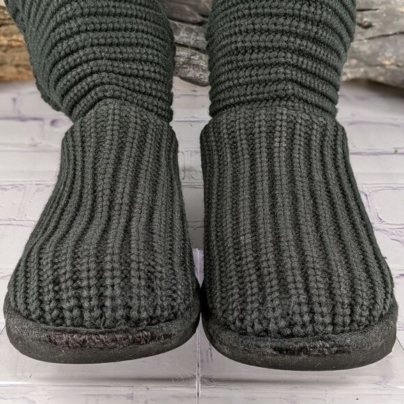 UGG® Classic Cardy Button Detailed Knit Boots - Picture 7 of 11